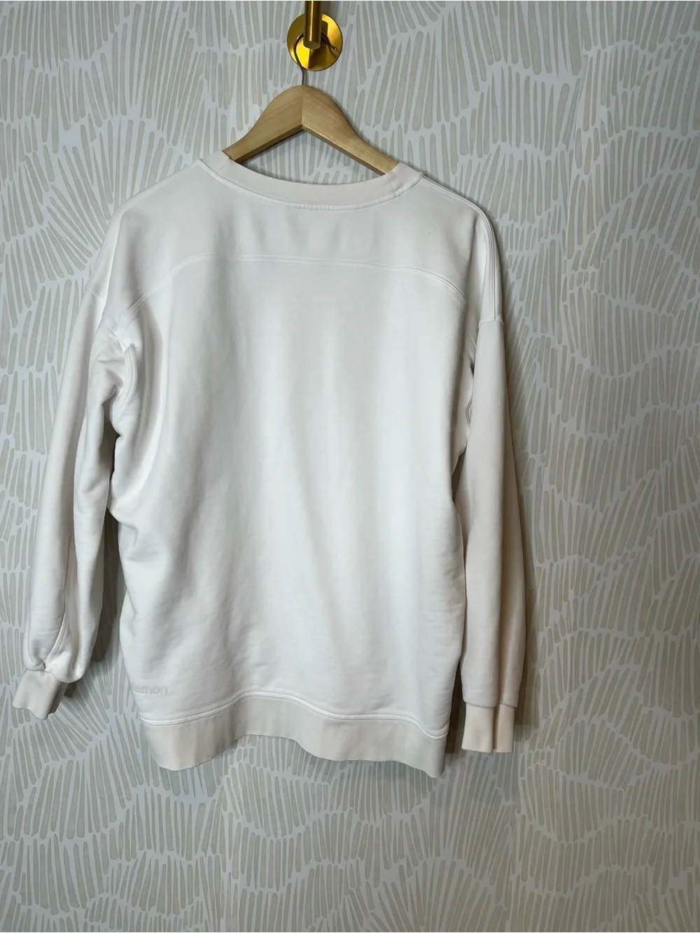 Lululemon Perfectly Oversized Crew in off white